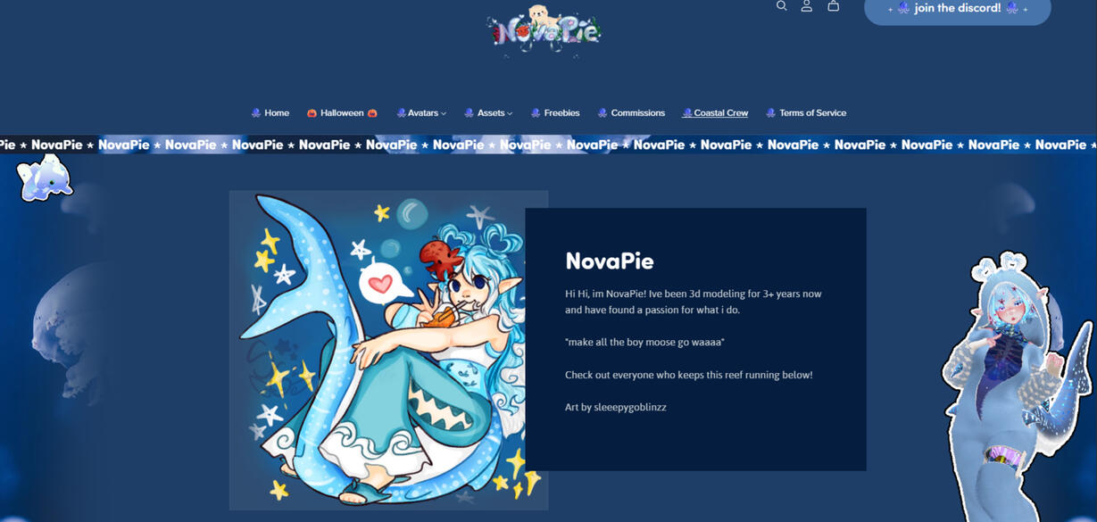 NovaPie Avatar Creator: the creator asked me if they were allowed to use the artwork as their website profile pic click to see website